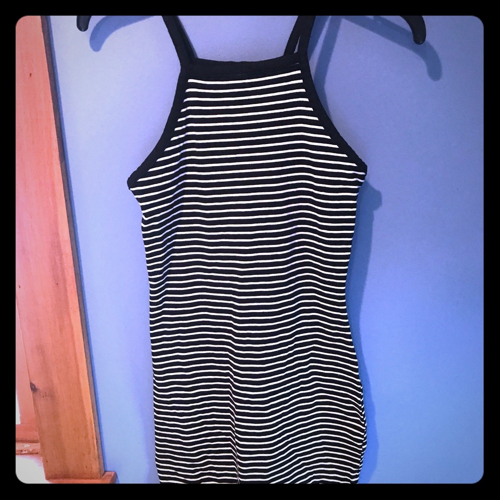 Express Striped Bodycon Dress